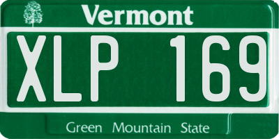VT license plate XLP169
