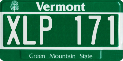 VT license plate XLP171