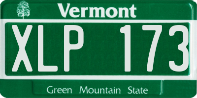 VT license plate XLP173