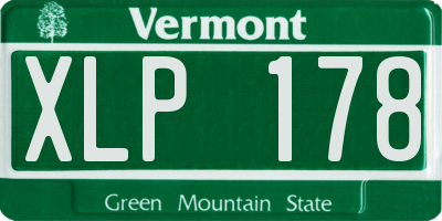 VT license plate XLP178