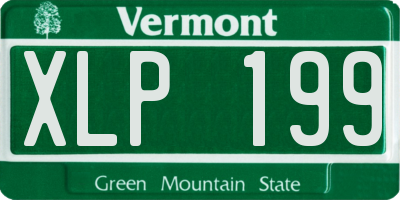VT license plate XLP199