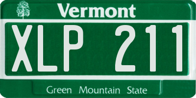 VT license plate XLP211