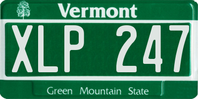 VT license plate XLP247