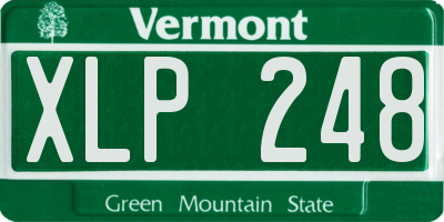 VT license plate XLP248