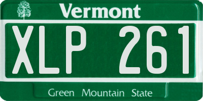VT license plate XLP261