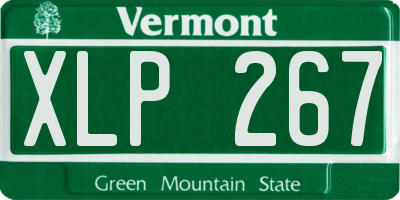 VT license plate XLP267