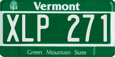 VT license plate XLP271