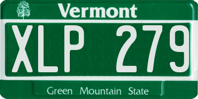 VT license plate XLP279