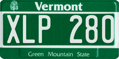 VT license plate XLP280