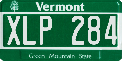 VT license plate XLP284