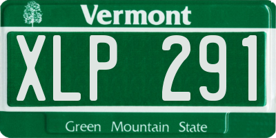 VT license plate XLP291