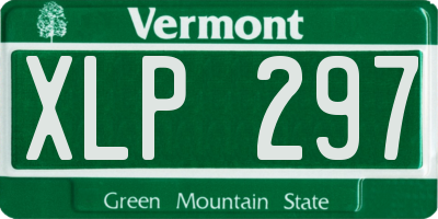 VT license plate XLP297