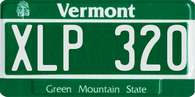 VT license plate XLP320