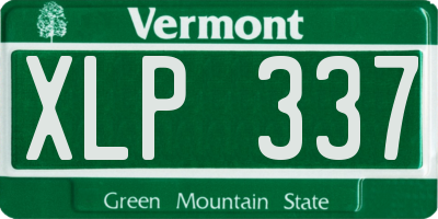 VT license plate XLP337