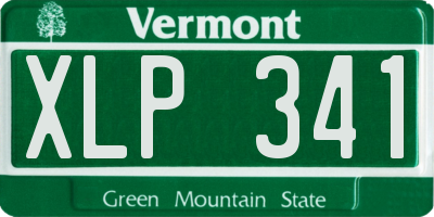 VT license plate XLP341