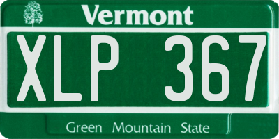 VT license plate XLP367