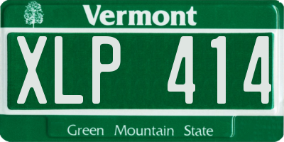 VT license plate XLP414