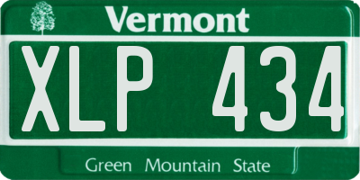 VT license plate XLP434