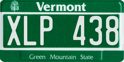VT license plate XLP438