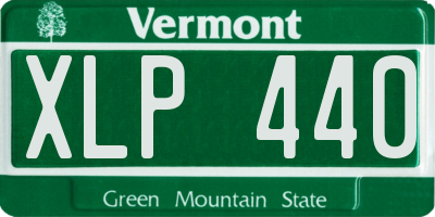 VT license plate XLP440
