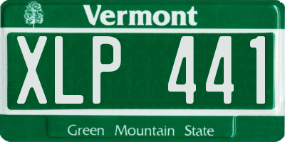 VT license plate XLP441