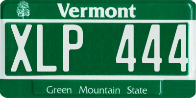 VT license plate XLP444