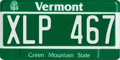 VT license plate XLP467