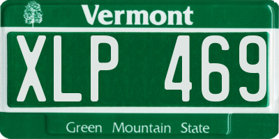VT license plate XLP469
