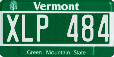 VT license plate XLP484