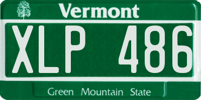VT license plate XLP486
