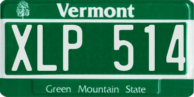 VT license plate XLP514