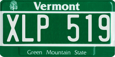 VT license plate XLP519