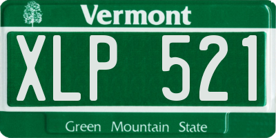 VT license plate XLP521