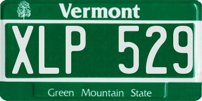 VT license plate XLP529