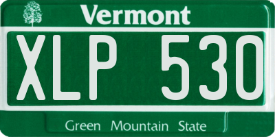 VT license plate XLP530