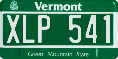 VT license plate XLP541