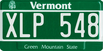 VT license plate XLP548