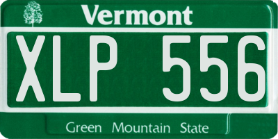 VT license plate XLP556