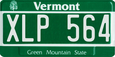 VT license plate XLP564