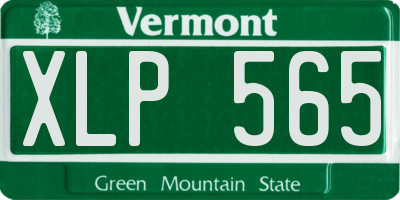 VT license plate XLP565
