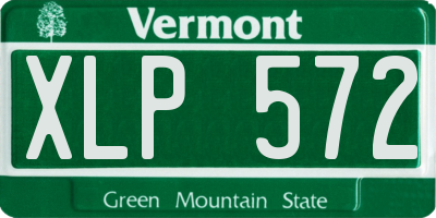 VT license plate XLP572