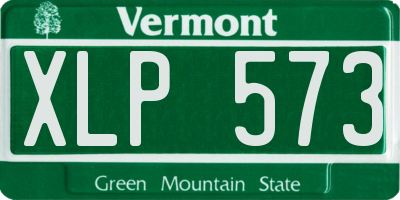 VT license plate XLP573