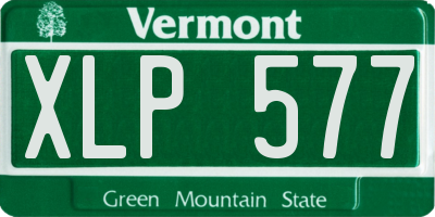 VT license plate XLP577