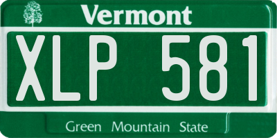 VT license plate XLP581