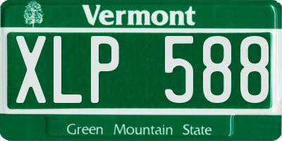 VT license plate XLP588