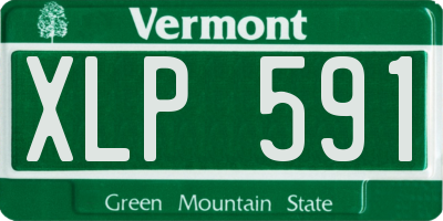 VT license plate XLP591