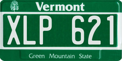 VT license plate XLP621