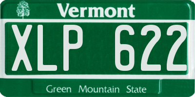 VT license plate XLP622