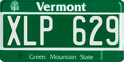 VT license plate XLP629