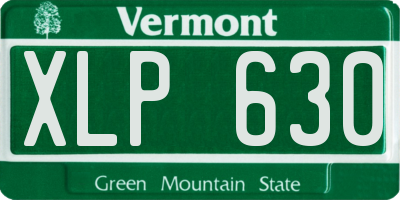 VT license plate XLP630